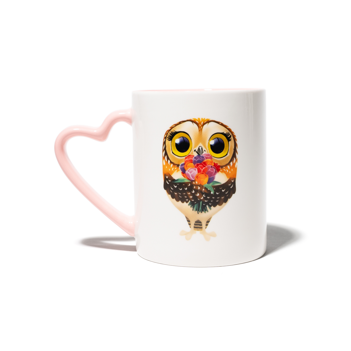 Roxy the Owl Heart-Handle Mug Set