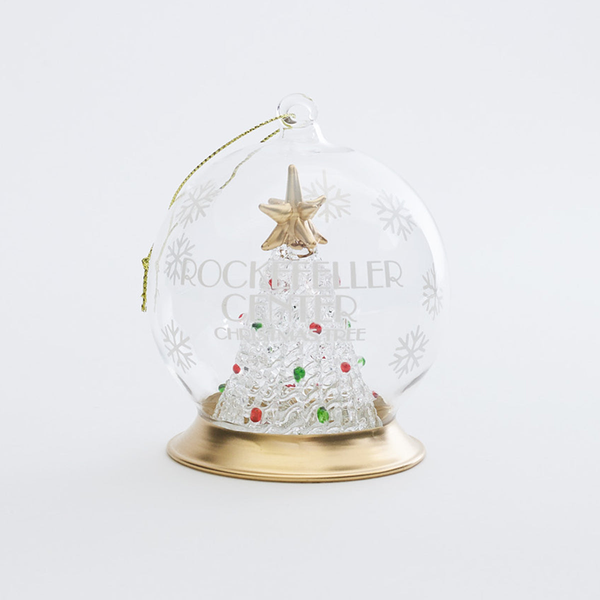 Rockefeller Center Glass Tree Globe Ornament