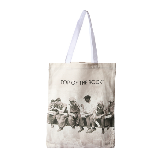Men on a Beam Canvas Tote