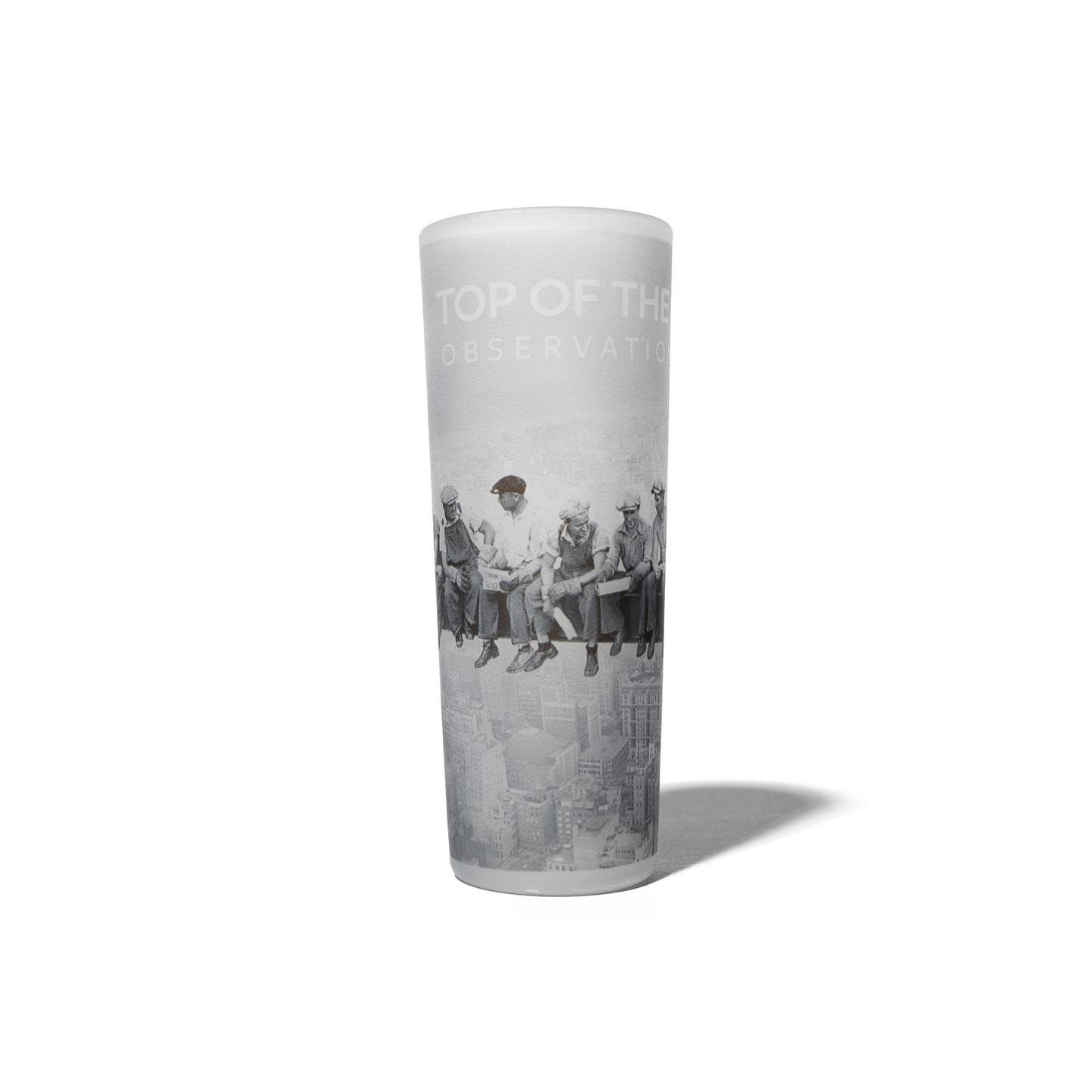 Frosted Men on a Beam Shotglass