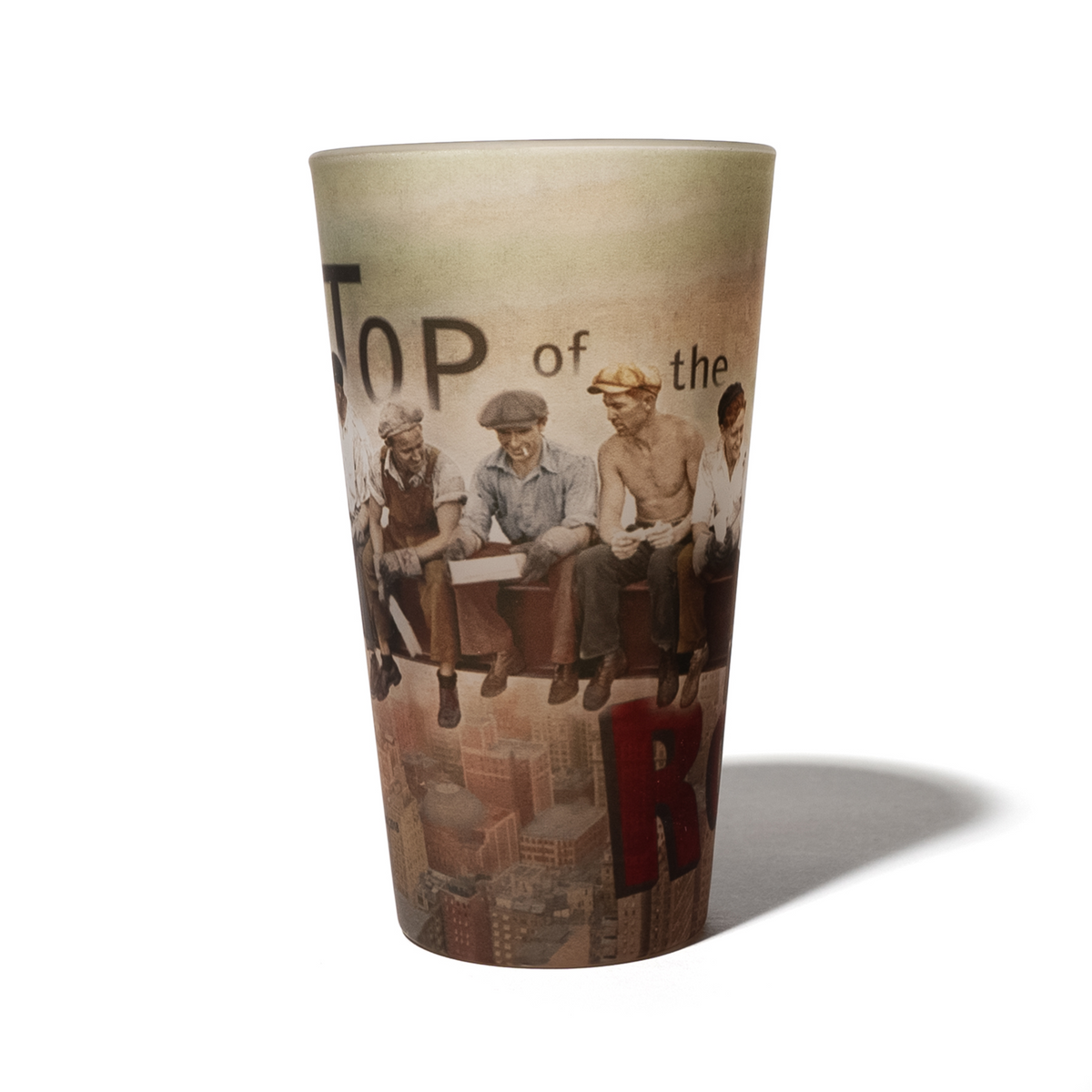 Men on a Beam Pint Glass