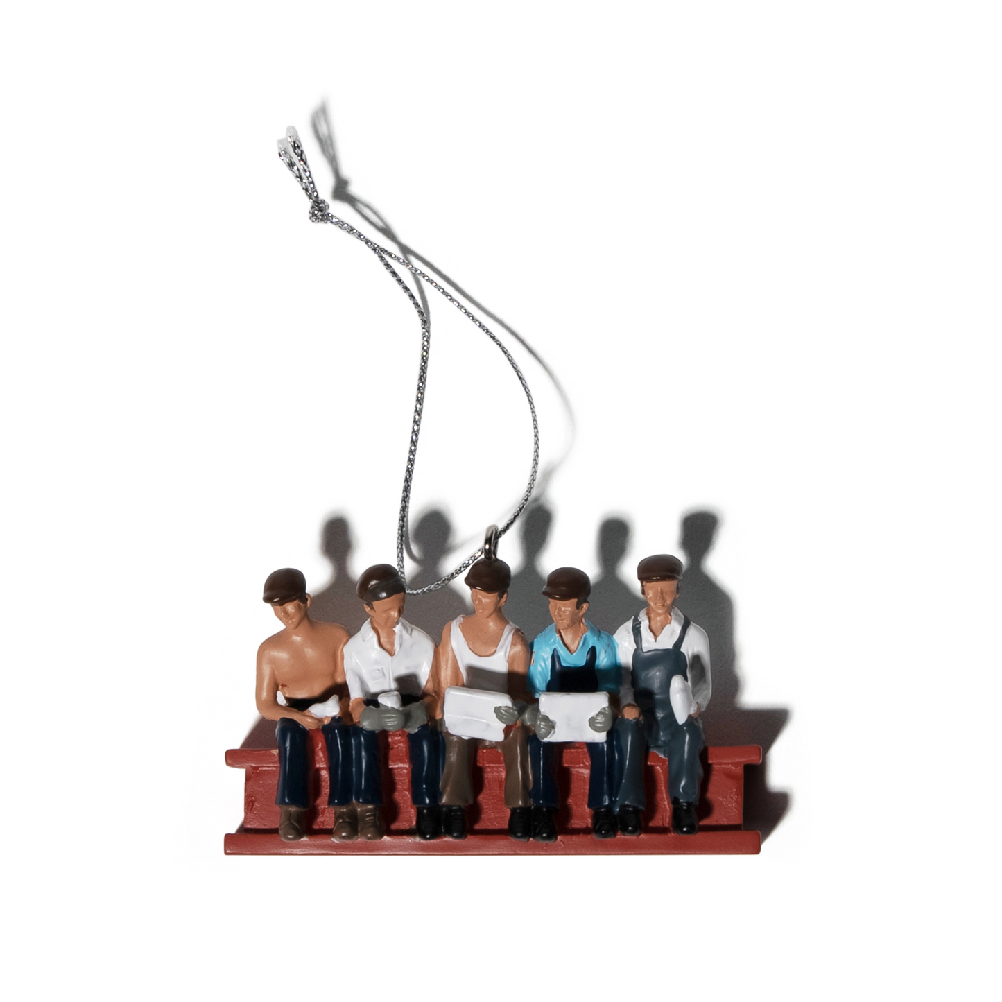 Men on a Beam Christmas Ornament