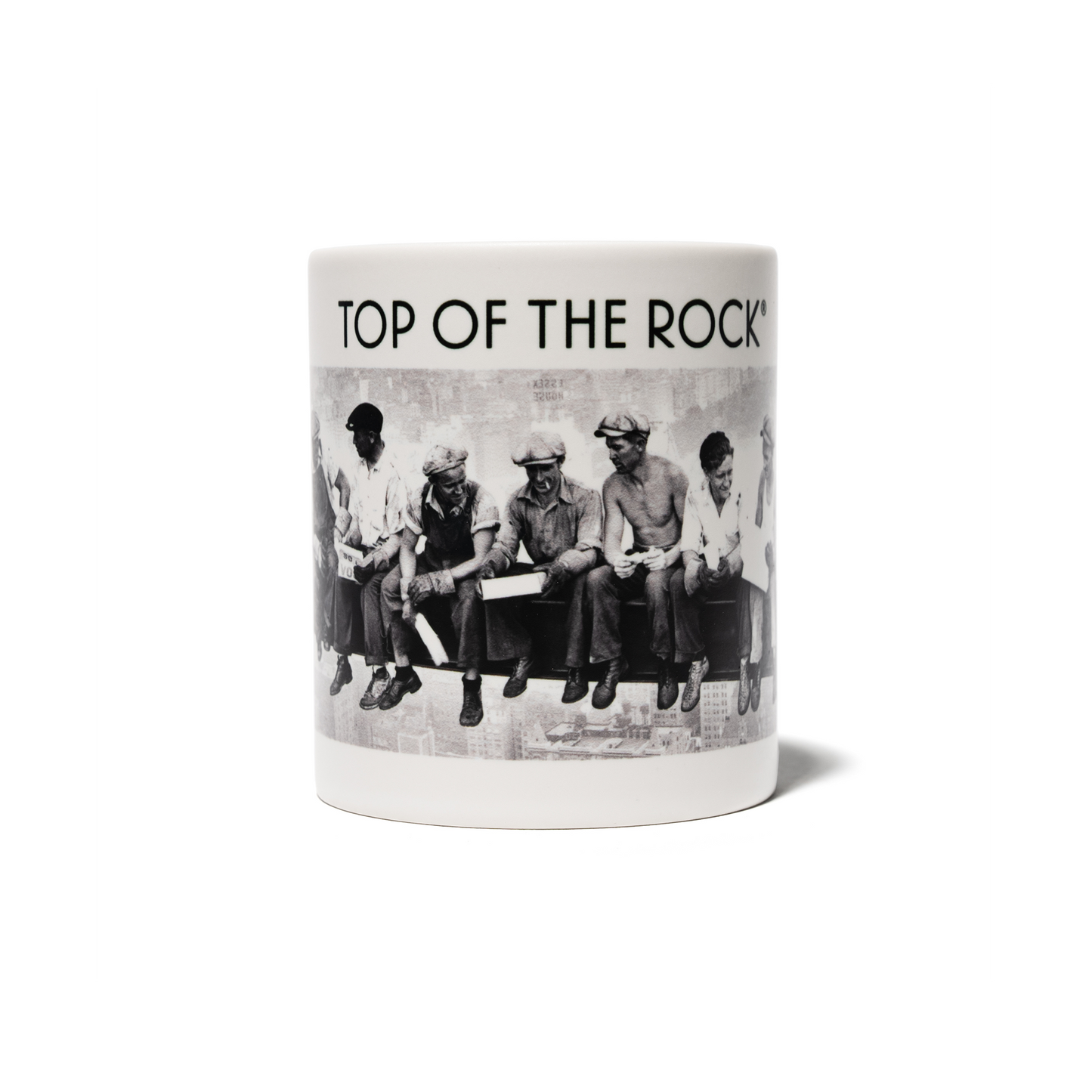 Men on the Beam Top of the Rock Mug