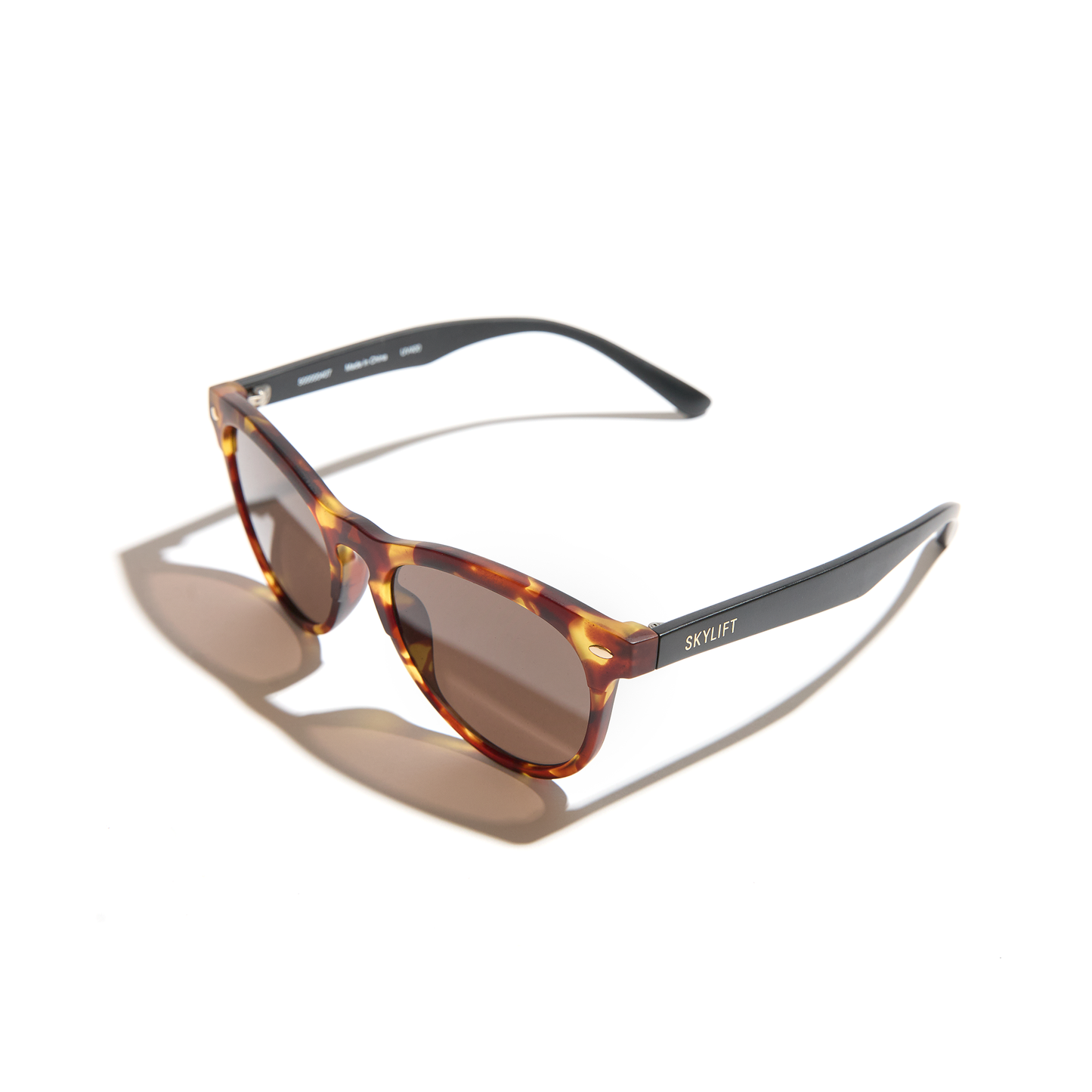 Skylift Round Tortoise Sunglasses